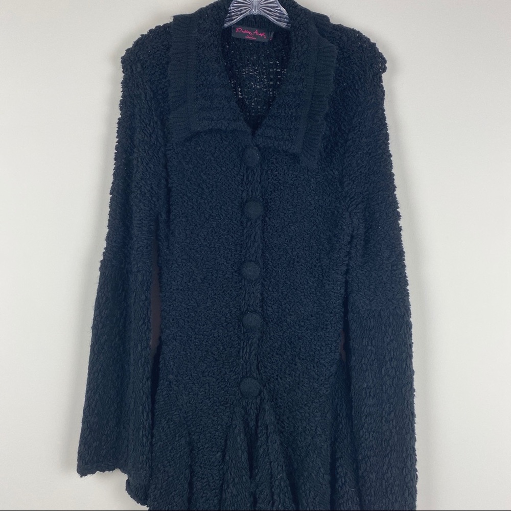 Pretty Angel Boho Cardigan Size Large Crochet Knit